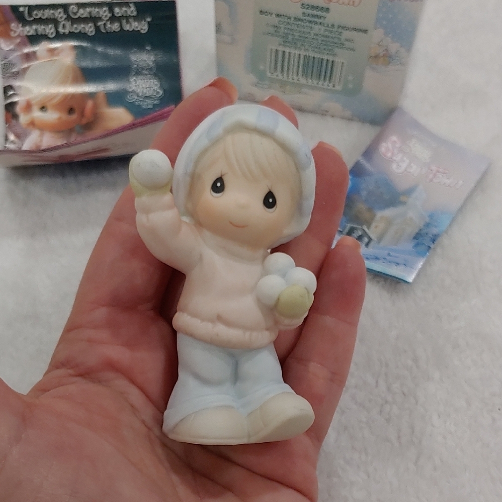 Precious Moments Adorable Figurine with Snowballs